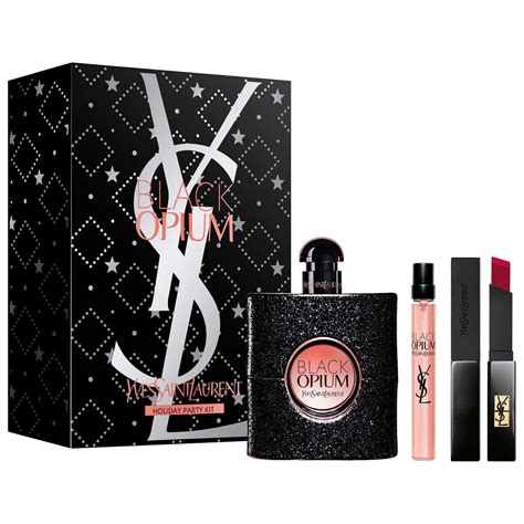 ysl black perfume gift set|YSL black opium smell like.